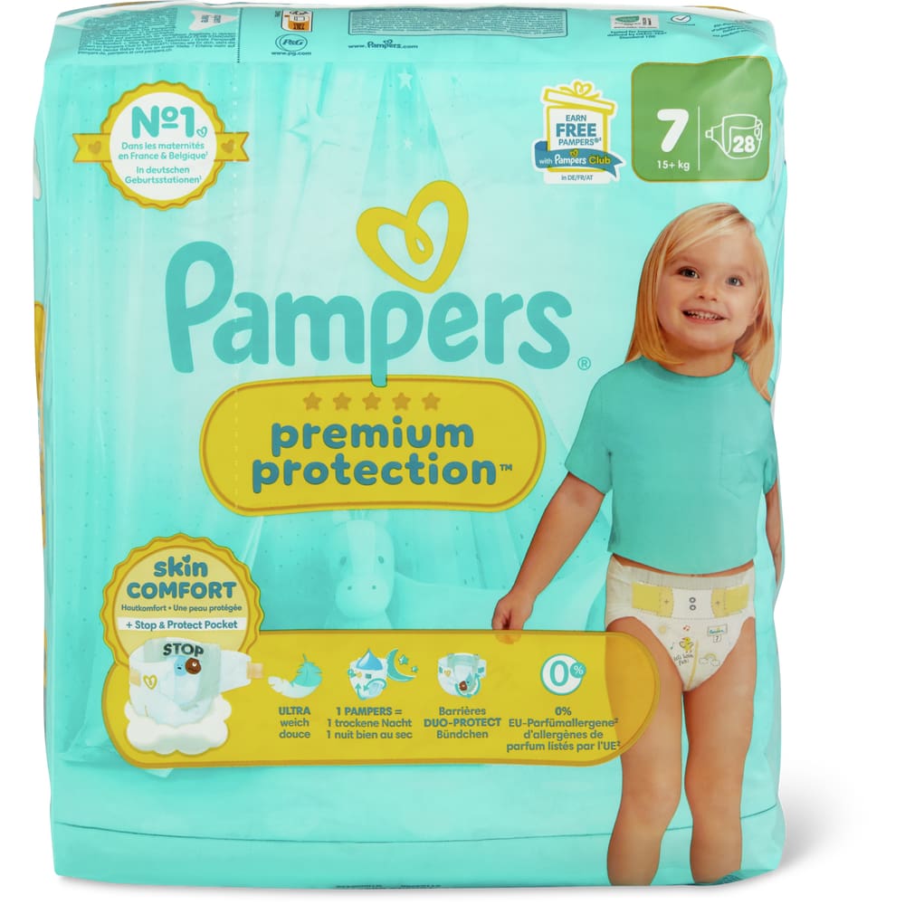 Pampers Premium Protection Windeln Grösse 7, +15kg