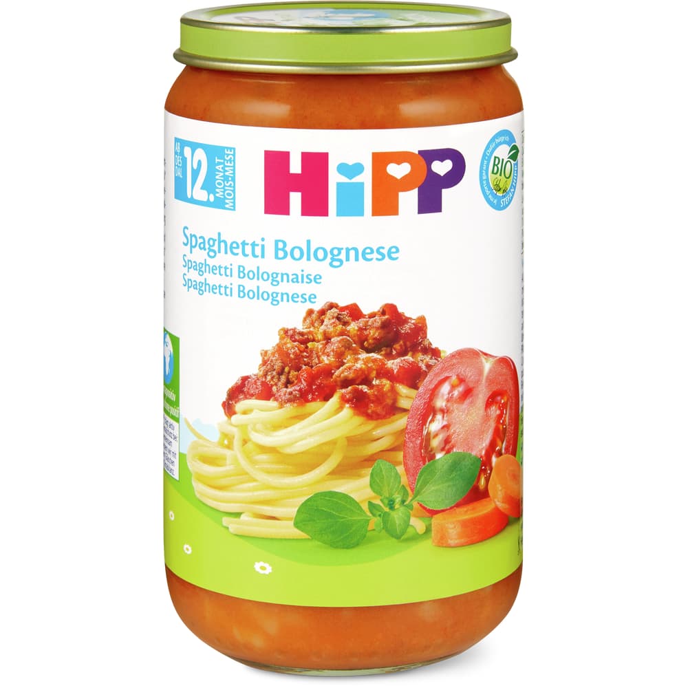 HiPP Bio Babygläschen Spaghetti Bolognese Ab 12 Monaten