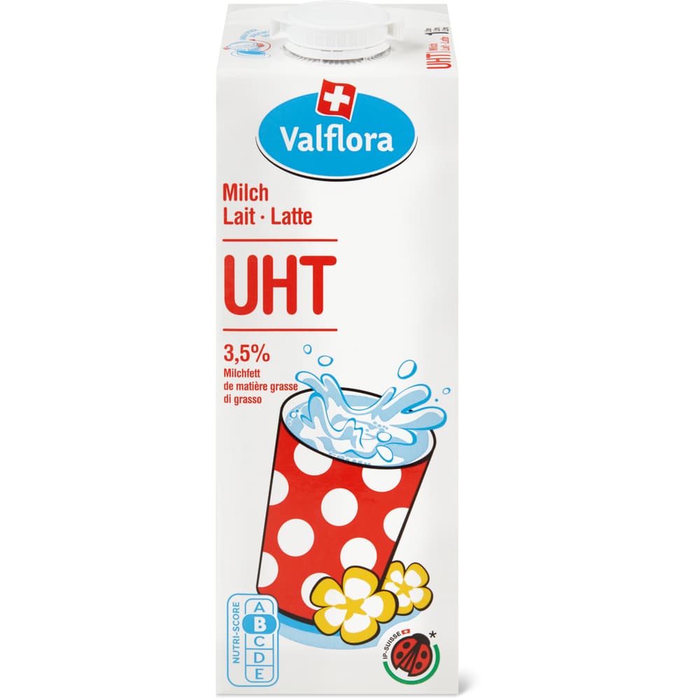 Valflora IP-SUISSE Vollmilch 3.5% Fett, UHT
