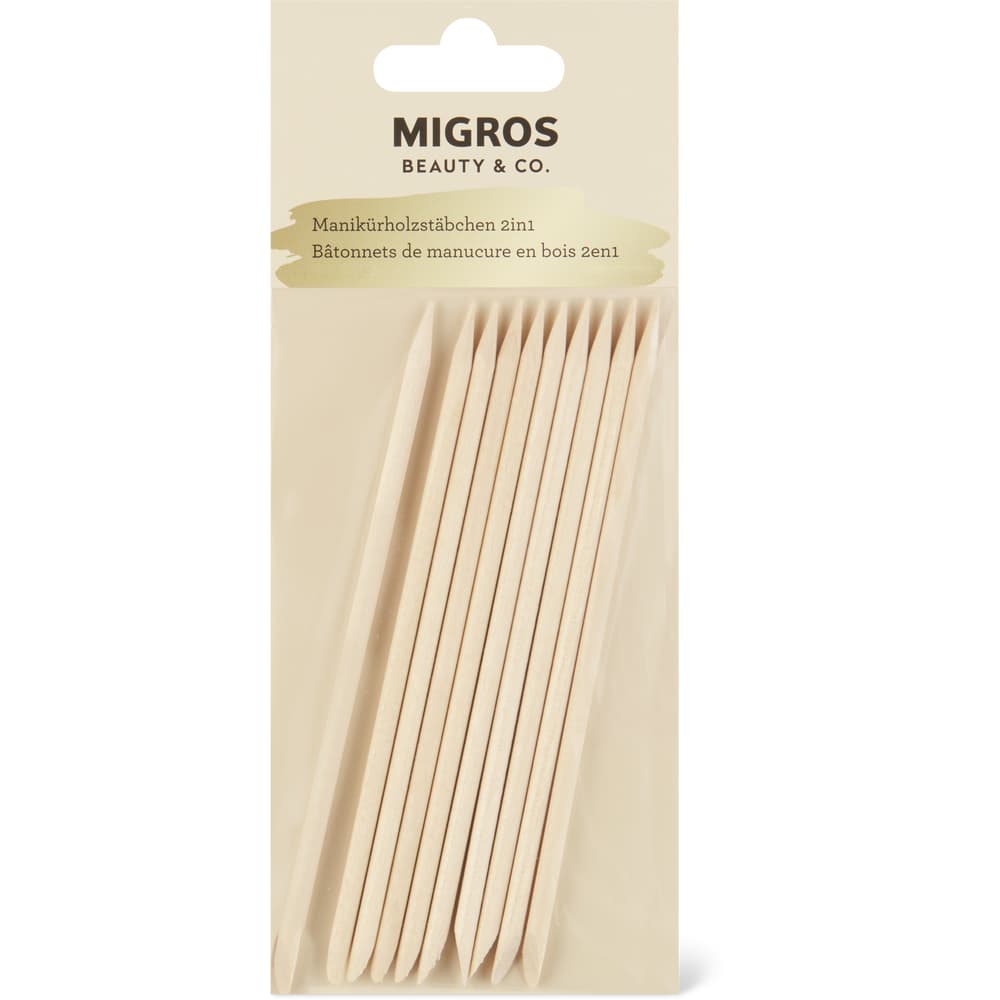 Migros Beauty & Co. Manikürholzstäbchen 10 Stück