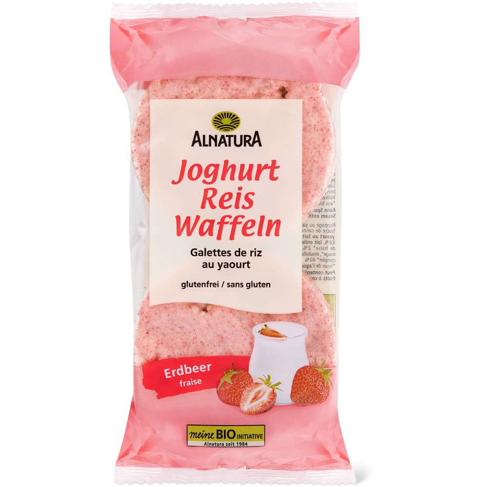 Alnatura Reiswaffeln mit Joghurt Erdbeer