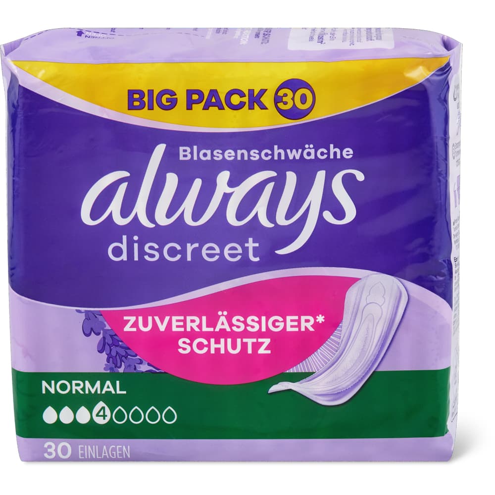 Always Discreet Inkontinenz-Einlagen Normal