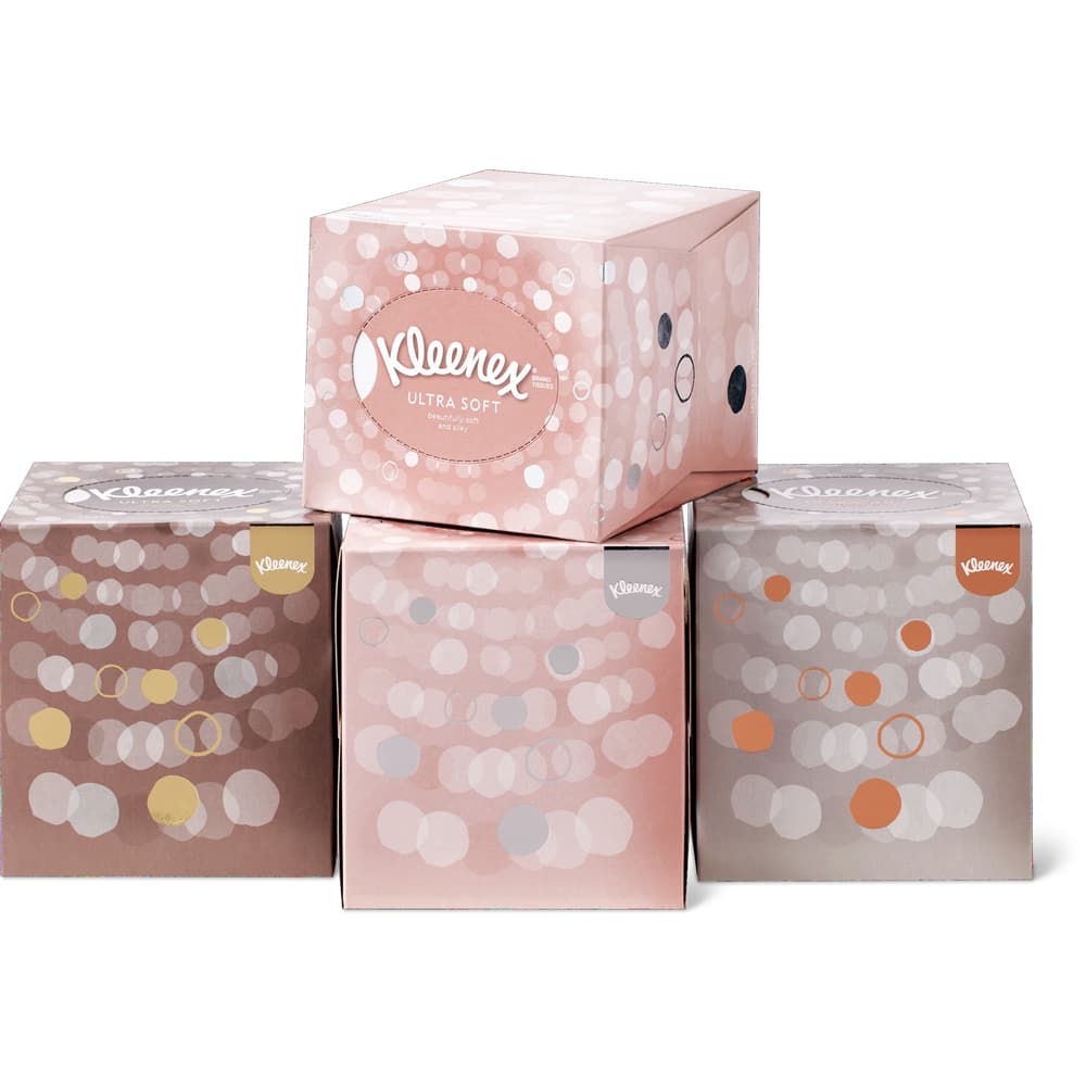 Kleenex Ultra Soft Taschentücher 4 x 48 Blätter, 3 lagig