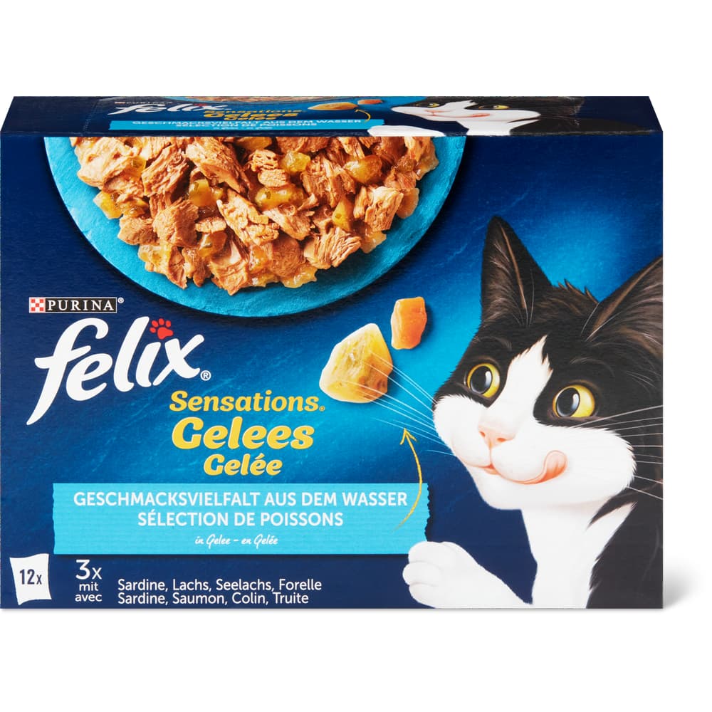 Felix Sensations Gelees Sardine, Lachs, Seelachs, Forelle