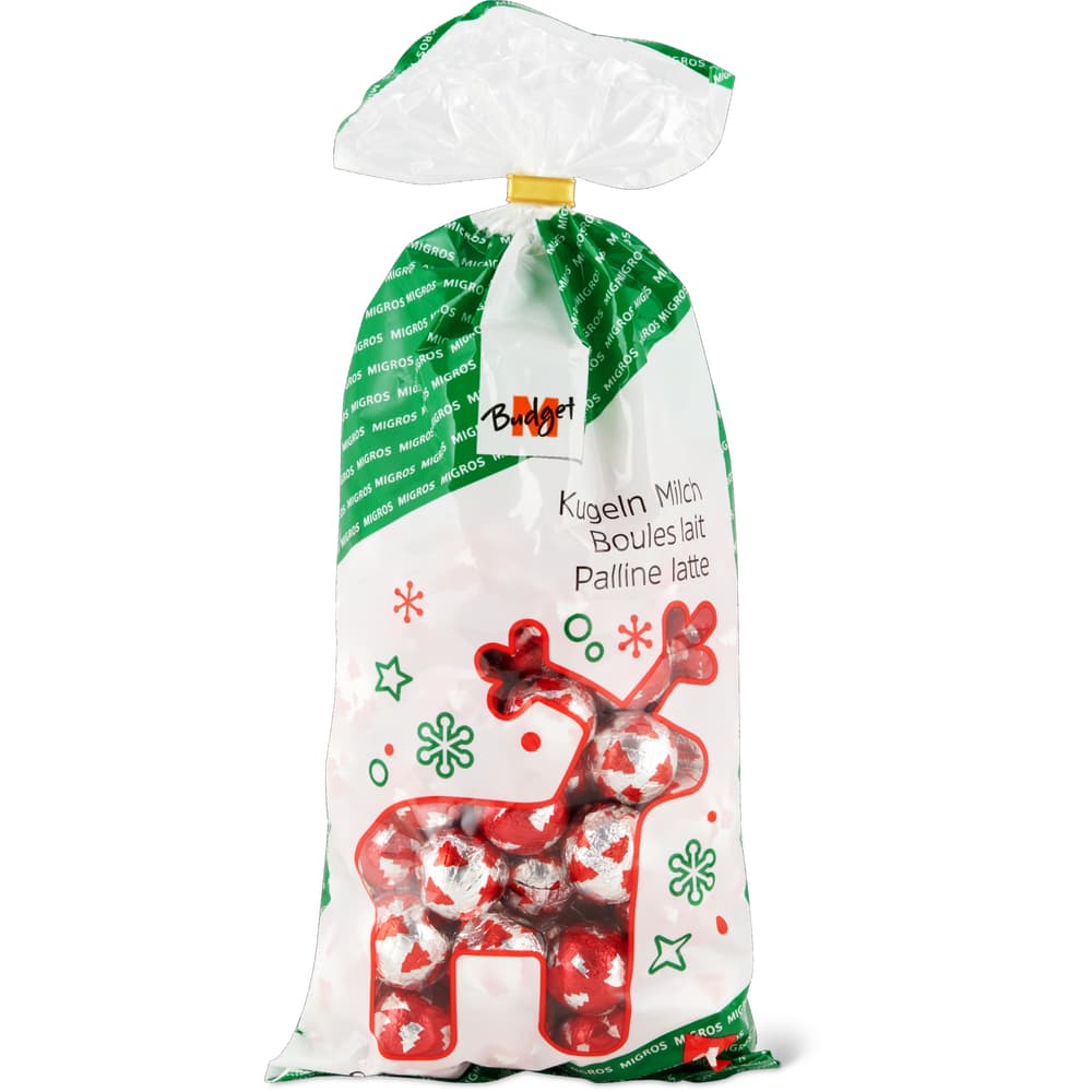 M-Budget Schokoladen-Kugeln Milchschokolade mit füllung