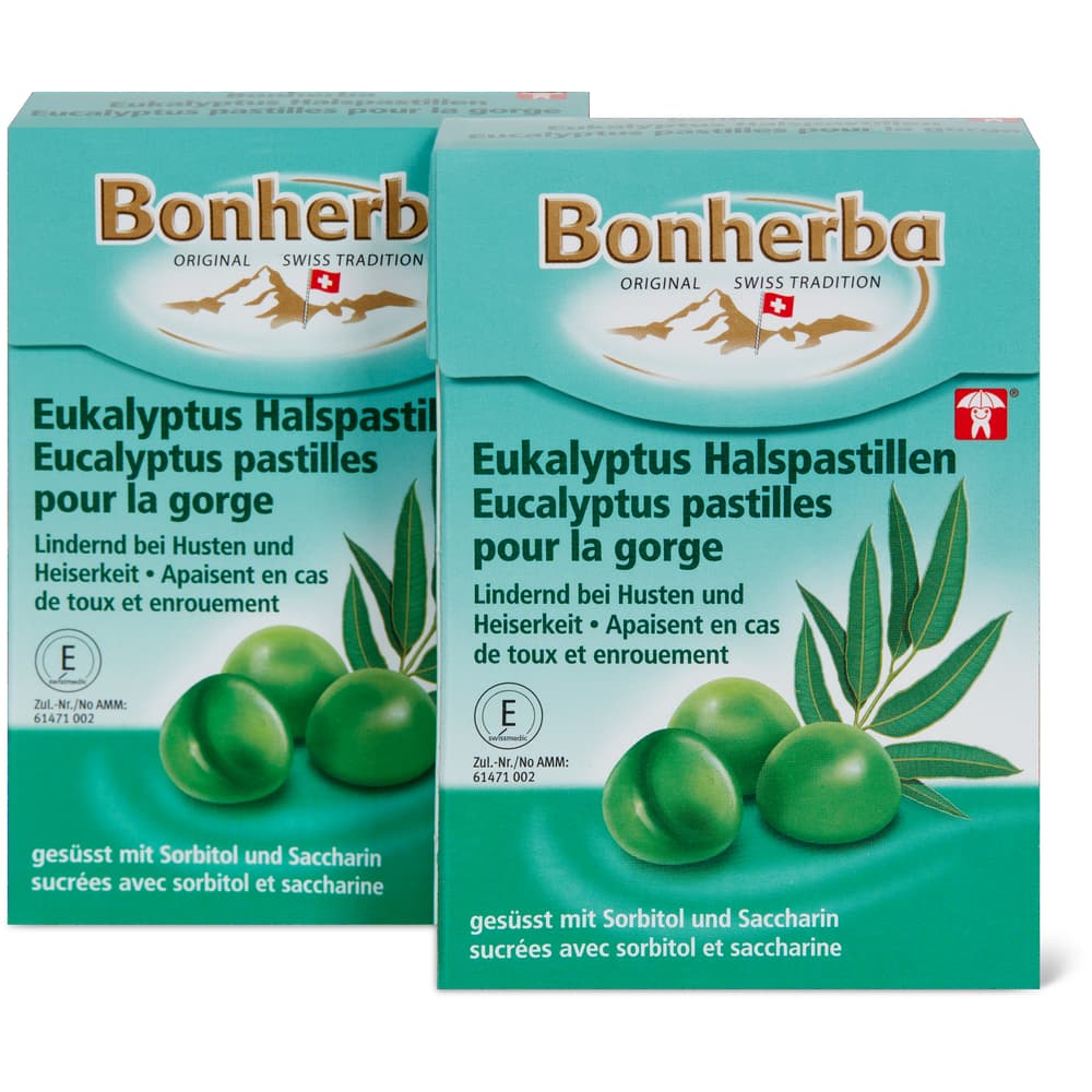 Bonherba Eucalyptus Halspastillen Zuckerfrei