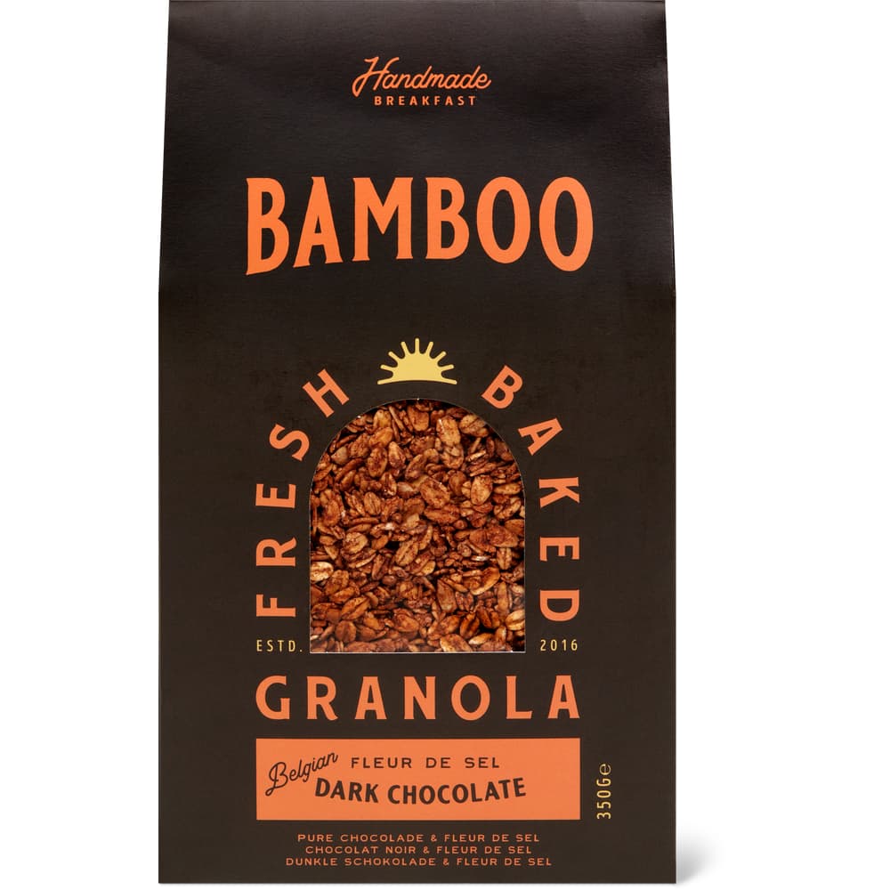 Bamboo Granola Dunkle Schokolade Fleur de Sel