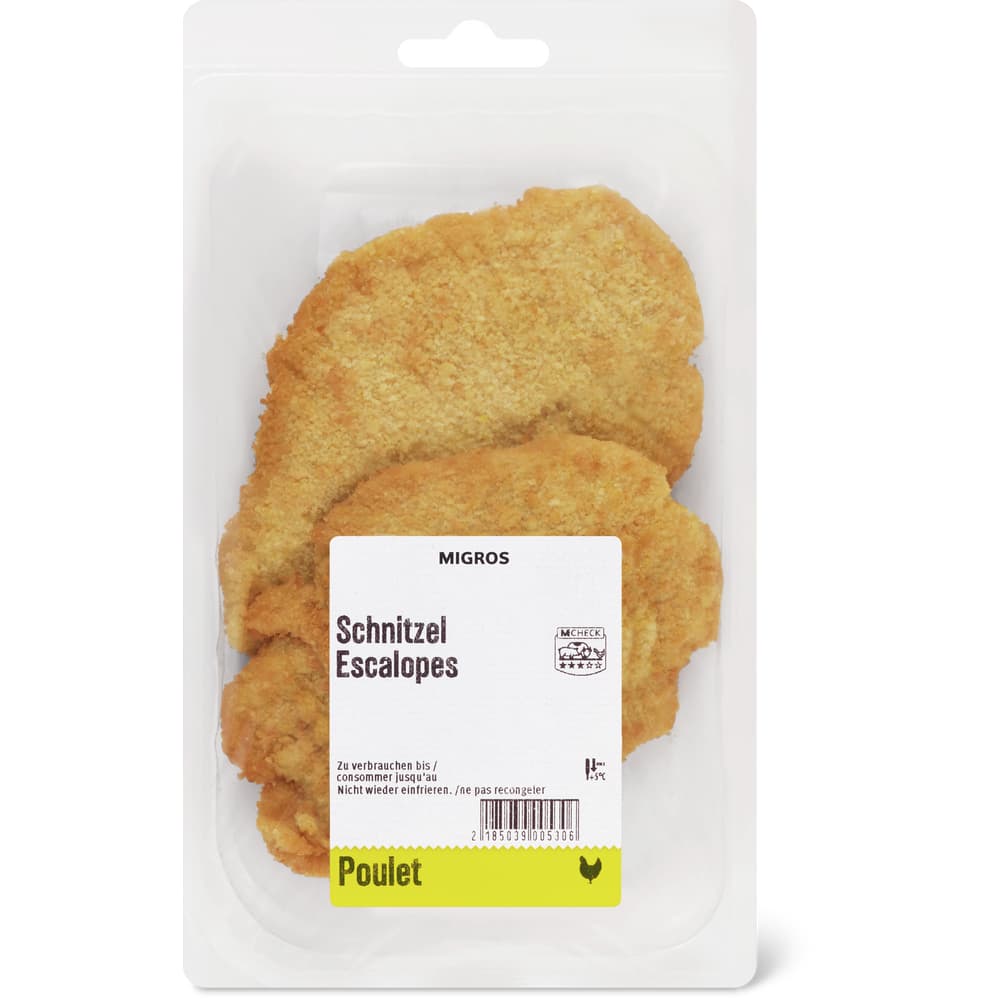 Migros Pouletschnitzel paniert