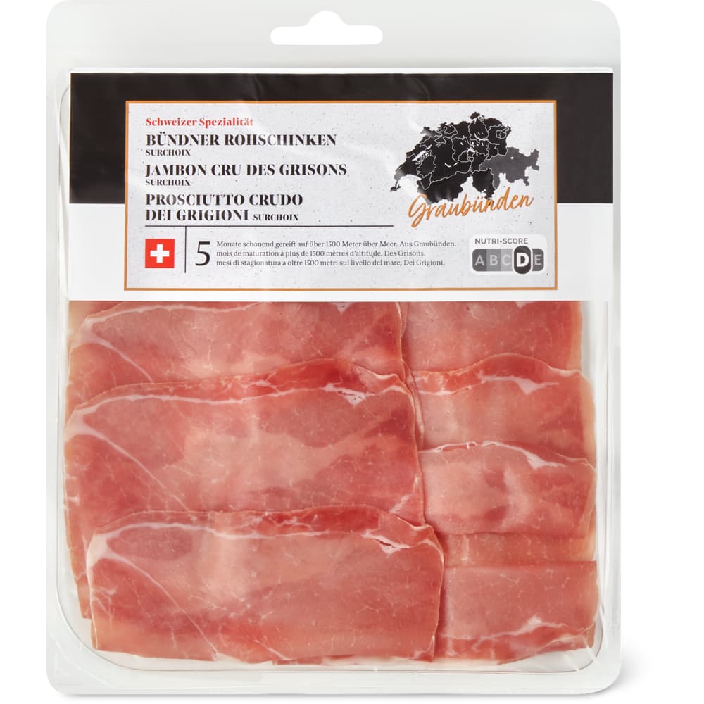 Länderspezialität Bündner Rohschinken Surchoix