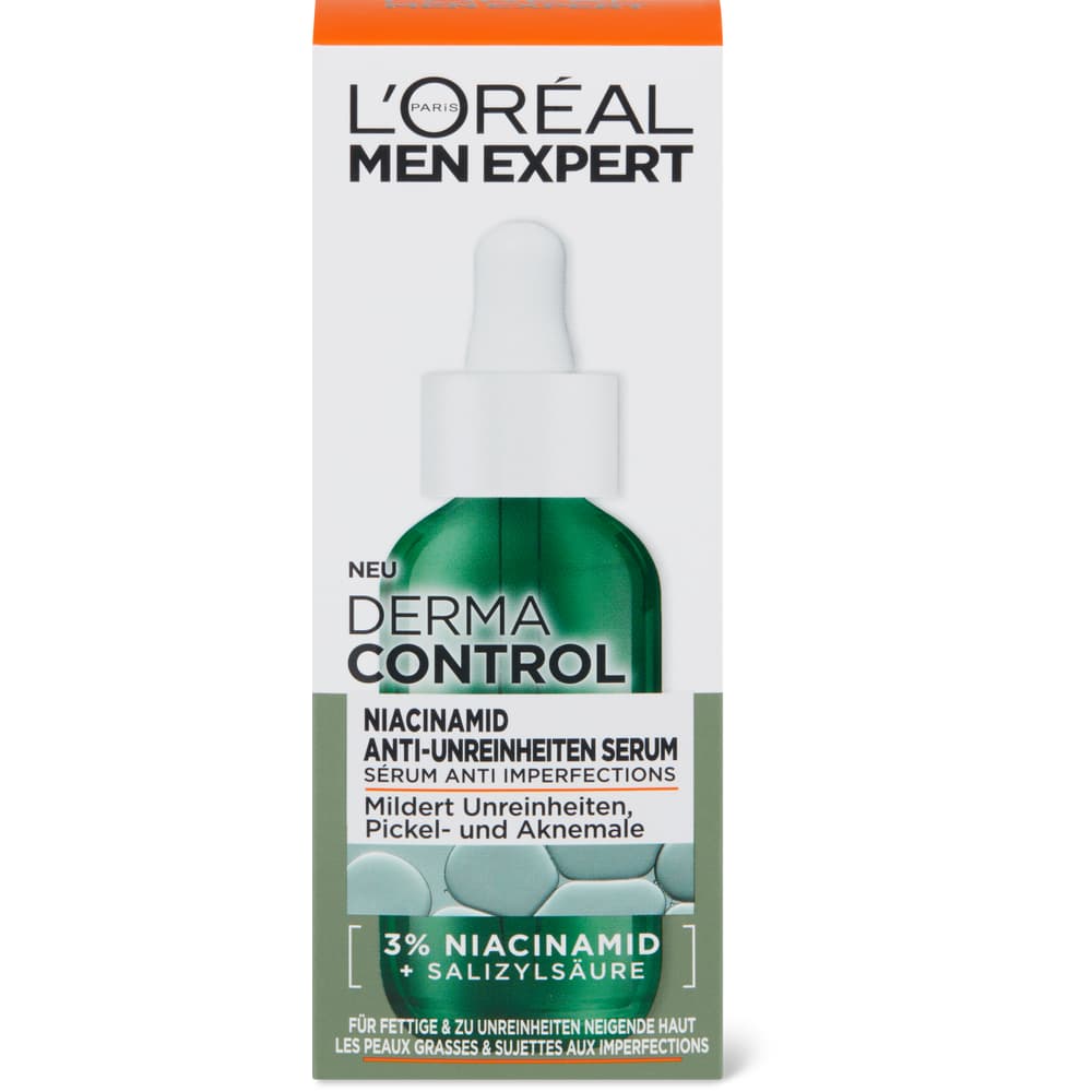 L'Oréal Men Expert Derma Control Serum mildert Unreinheiten