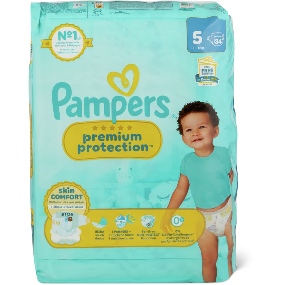 Pampers Premium Protection Windeln Grösse 5, 11-16kg