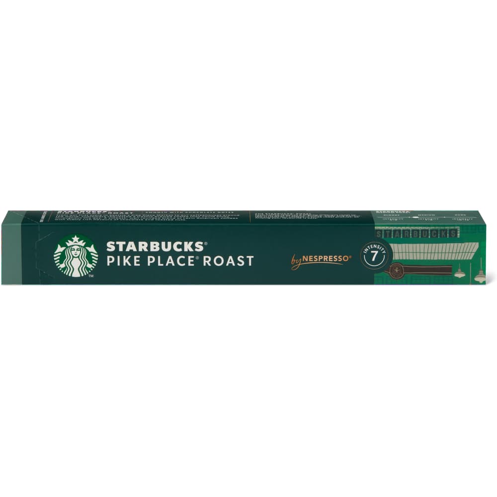 Starbucks By Nespresso® Kaffee-Kapseln aus Aluminium Pike Place : Medium Roast lungo