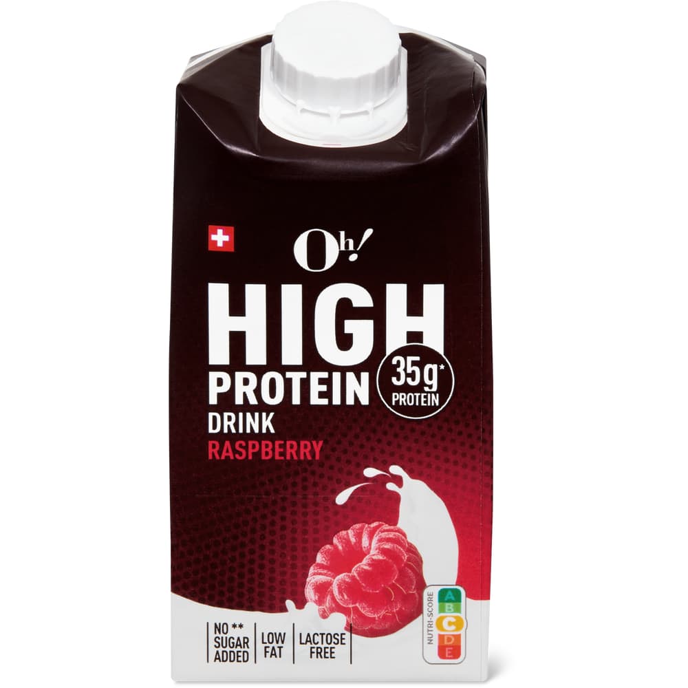 Oh! High Protein Drink Himbeere, laktosefrei