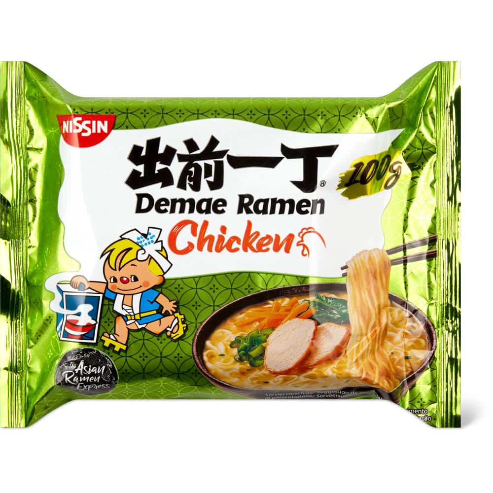 Nissin Demae Ramen Instant Noodle Soup Hühnergeschmack
