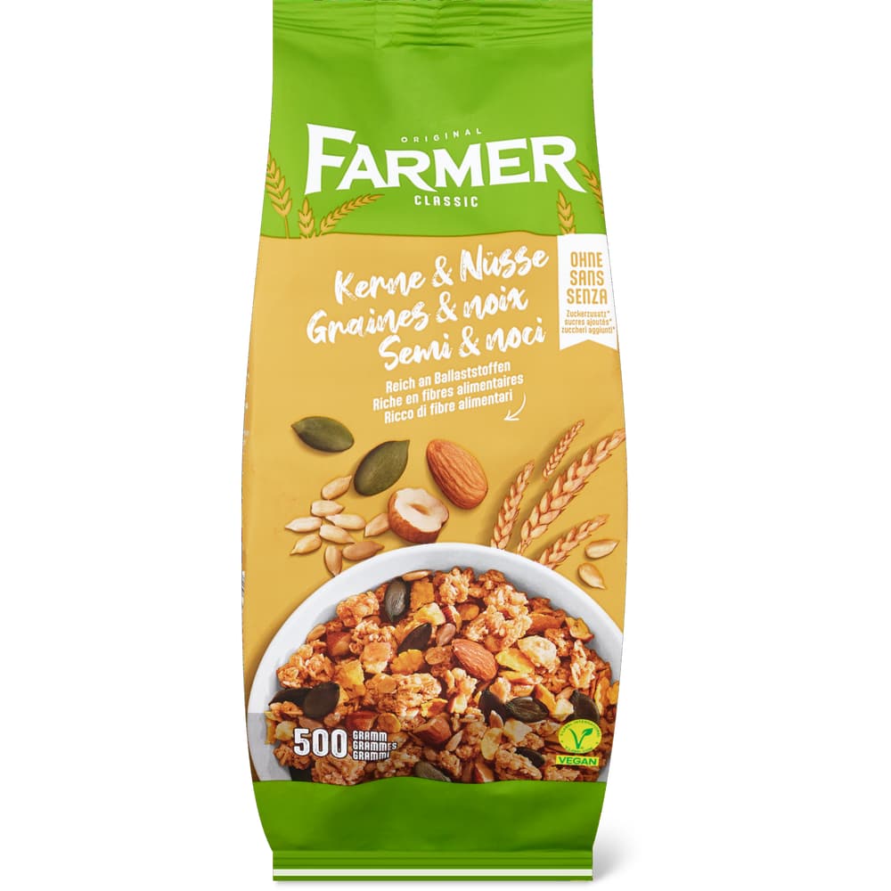 Farmer Classic Knabbermüesli Kerne & Nüsse