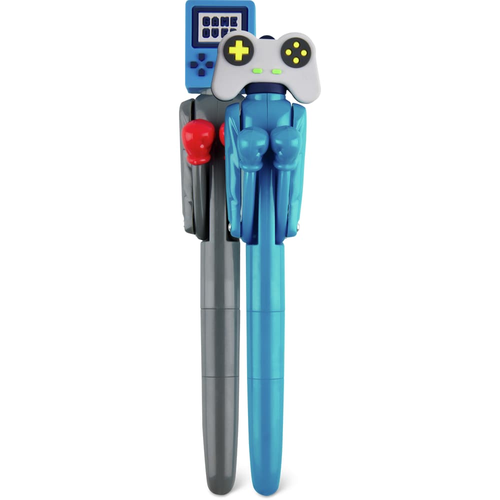 Migros Paper & Co. Kugelschreiber blau, mit dekorativem Endstück