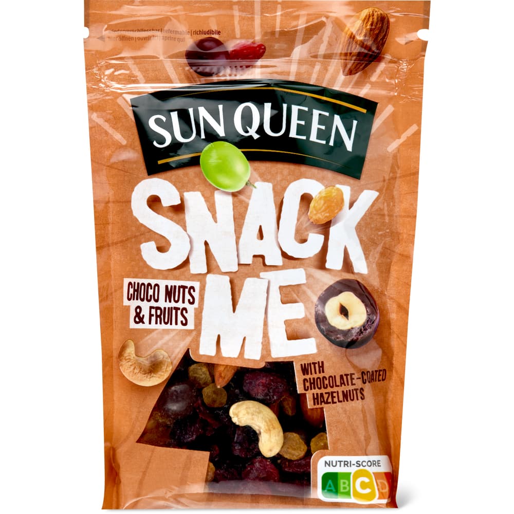 Sun Queen Snack me Studentenfutter mit Schokolierten Haselnüssen