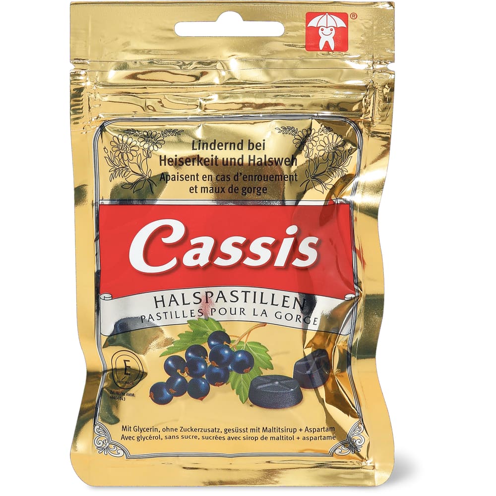 Cassis Halspastillen Cassis
