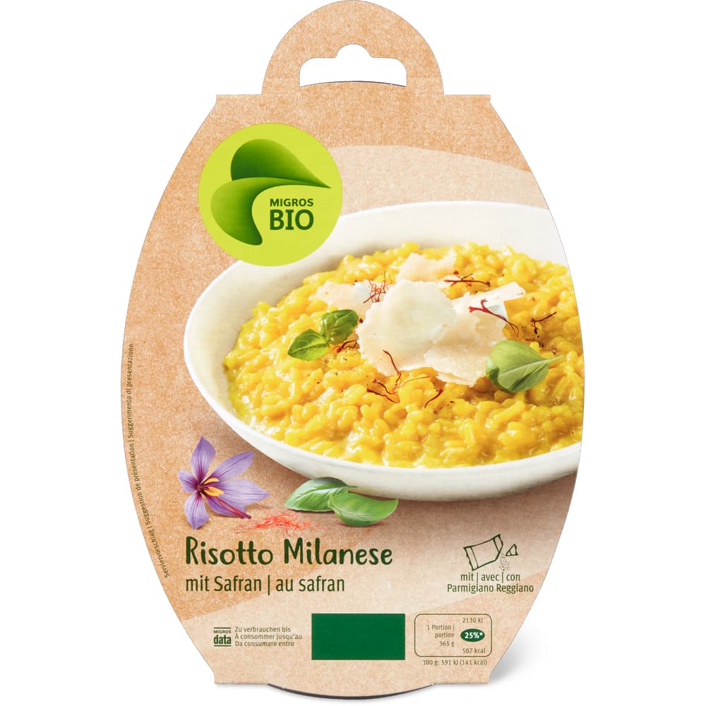 Migros Bio Risotto alla Milanese mit Safran