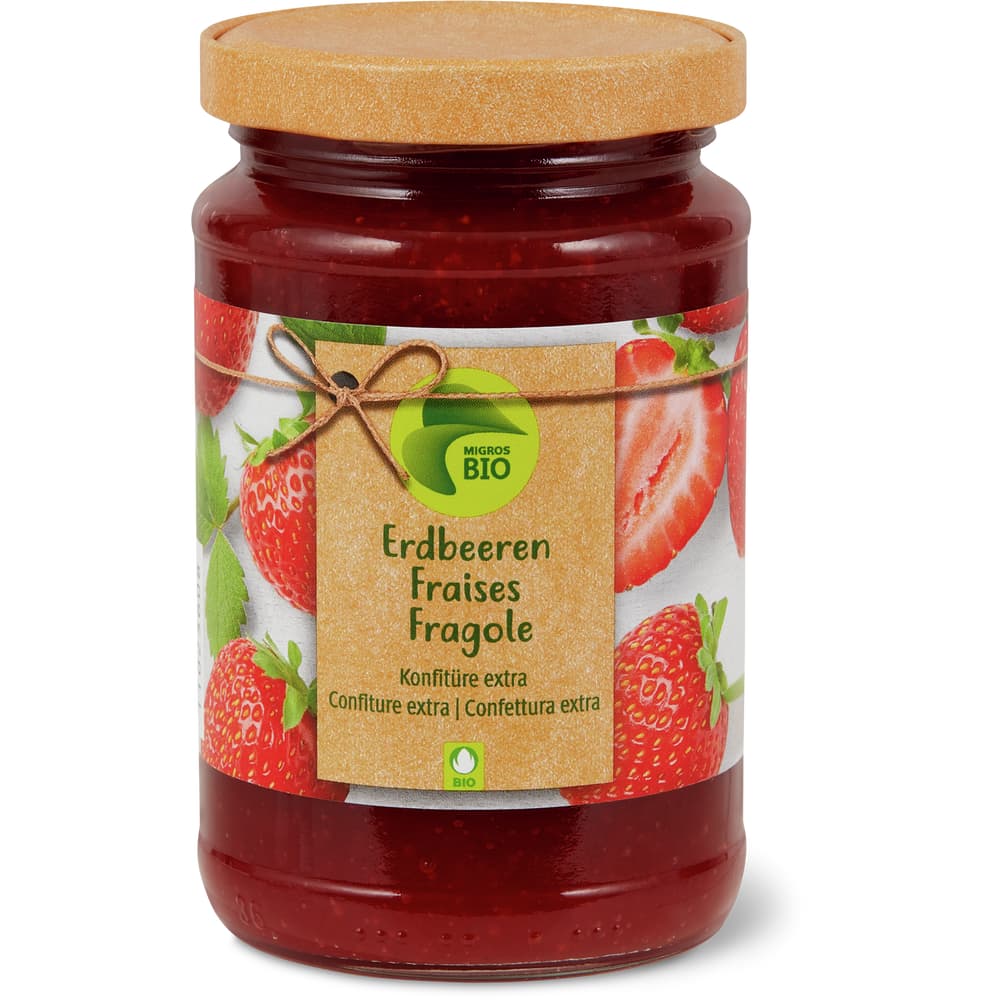 Migros Bio Konfitüre Extra Erdbeeren
