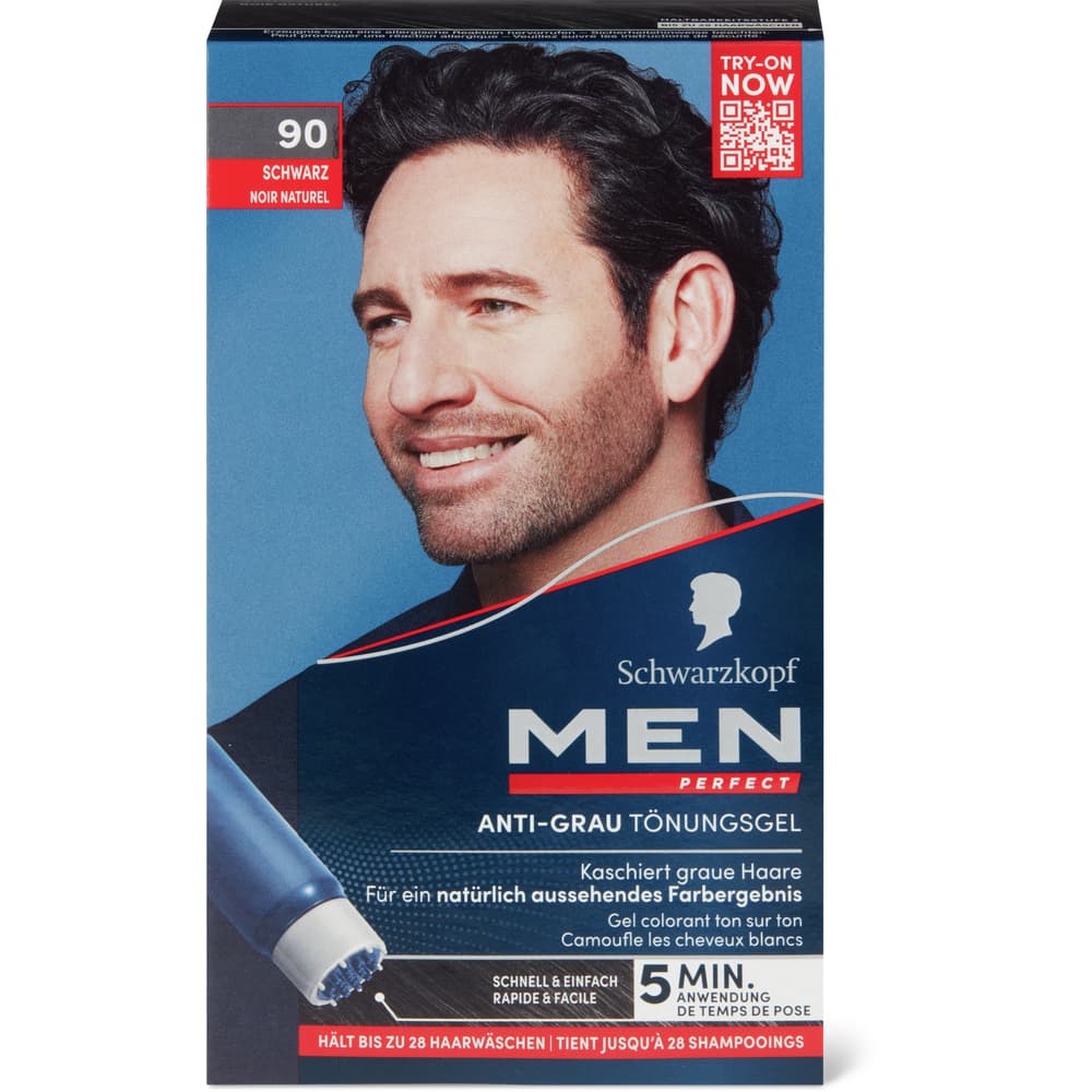 Schwarzkopf Men Perfect Tönungsgel 90 Schwarz