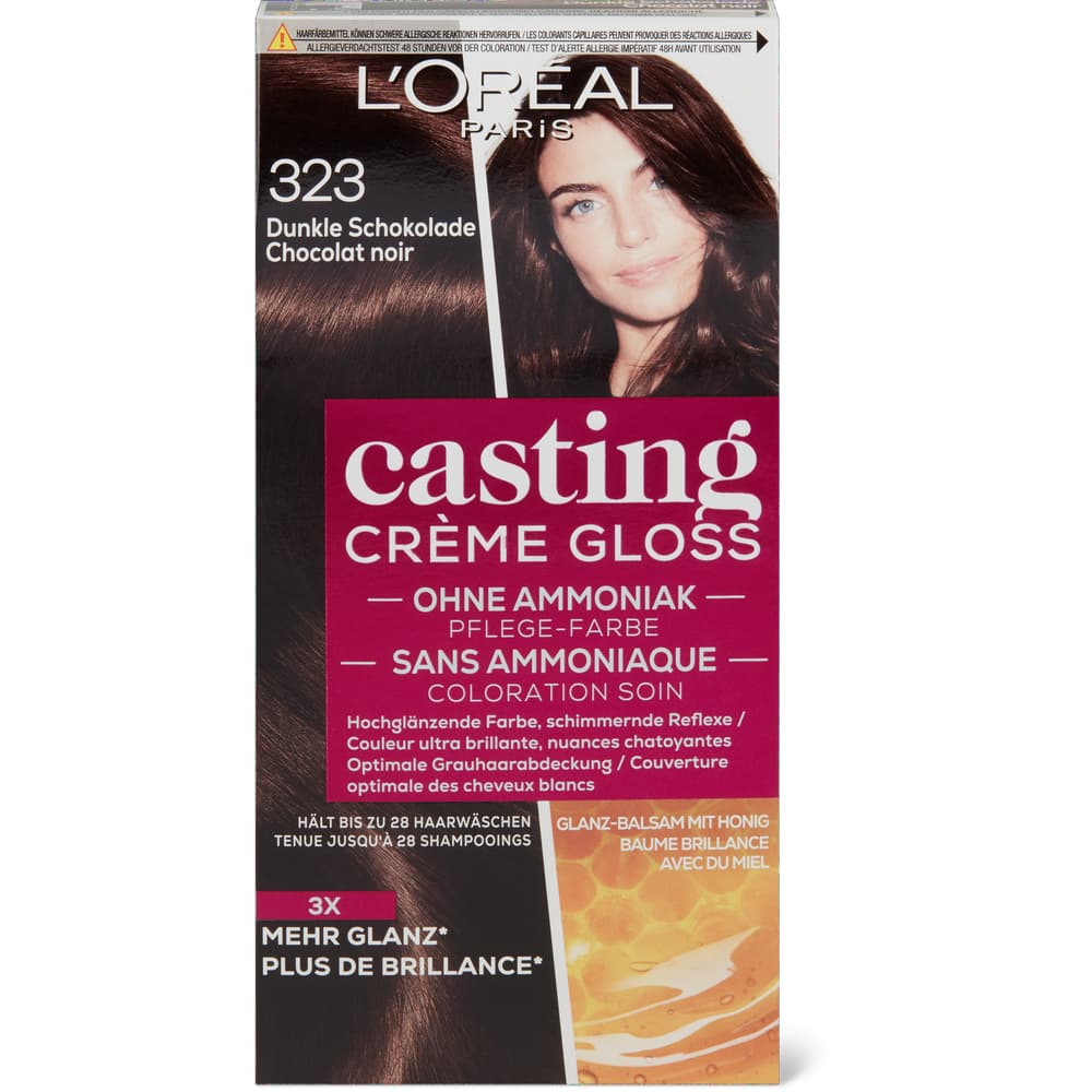 Casting Crème Gloss Pflegetönung 323 Dunkle Schokolade, ohne Ammoniak