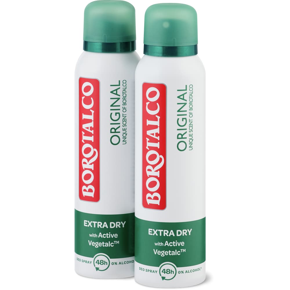 Borotalco Deo Spray Original 48h, 0% Alkohol