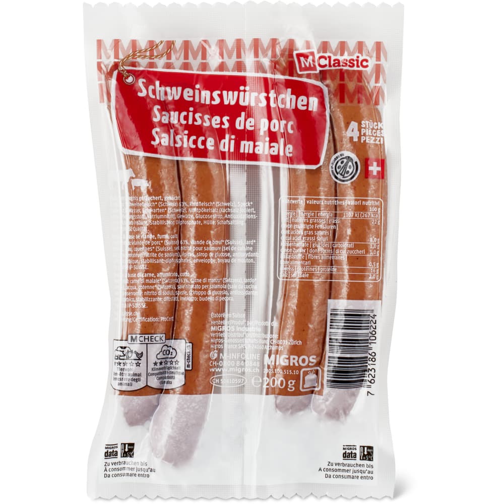 M-Classic IP-SUISSE Schweinswürstchen