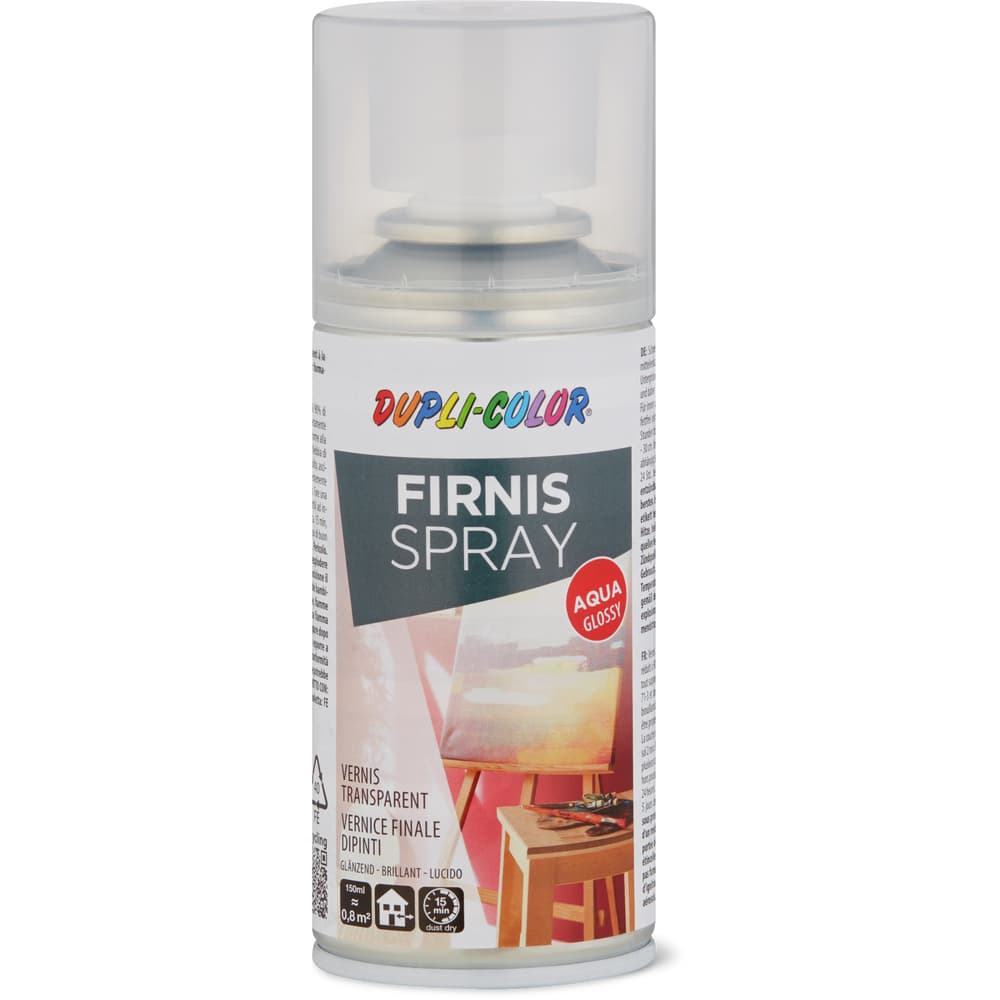 DUPLI-COLOR Wasserbasierender Matt-Firnis Spray – 150 Ml, Styroporfest, Lösemittelreduziert