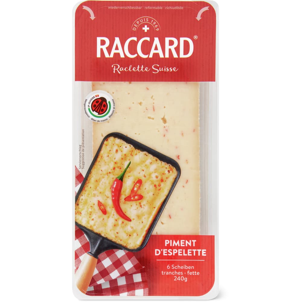 Raccard Raclette Piment d'Espelette
