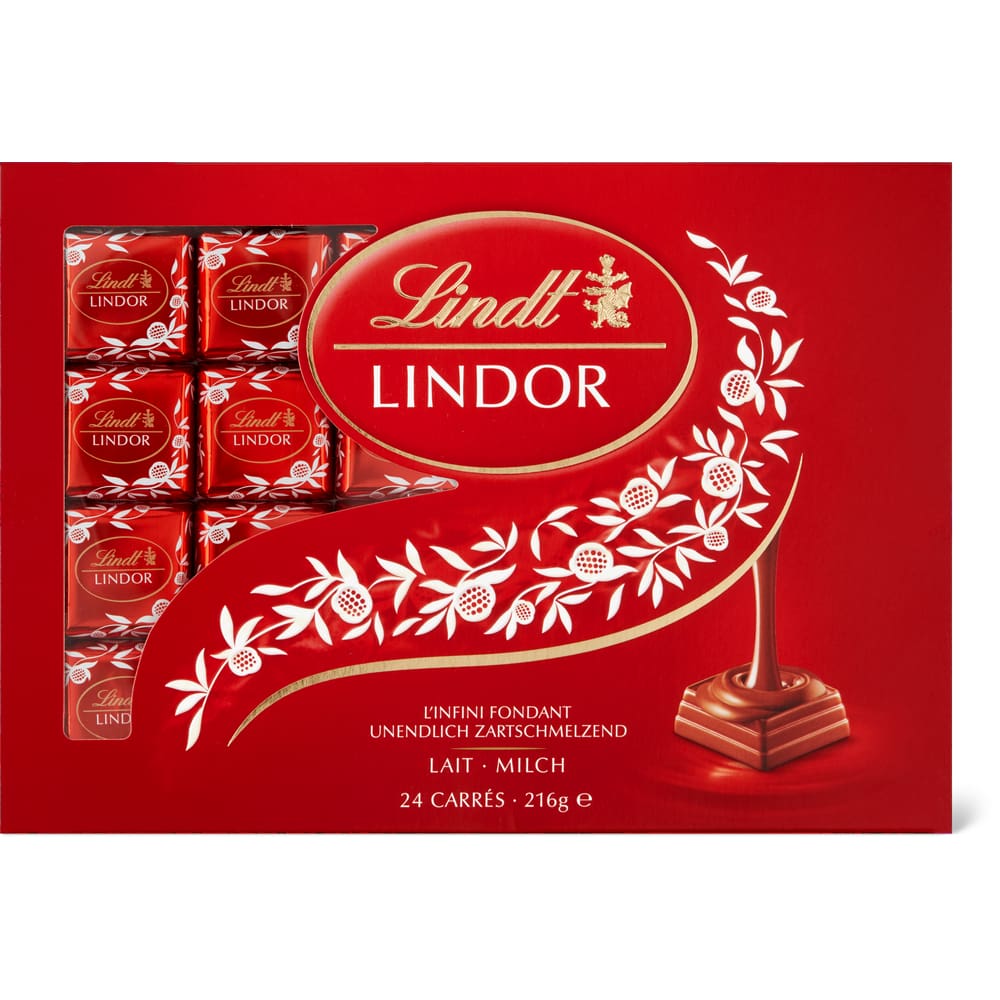 Lindt Lindor Carrés Milchschokolade