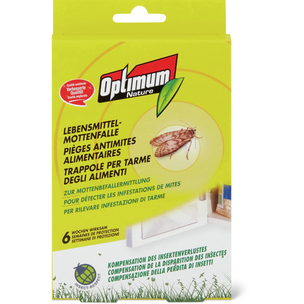 Optimum Nature Lebensmittel Mottenfalle Für die Küche und Vorratsraum