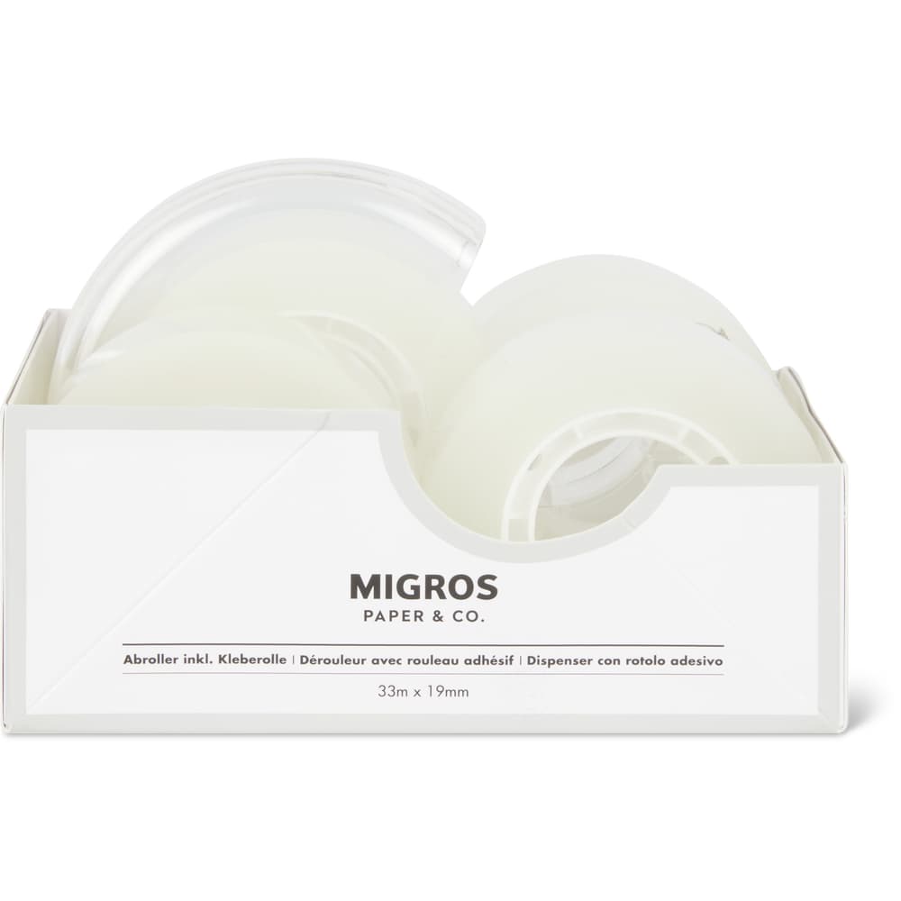 Migros Paper & Co. Abroller inkl. Klebeband, 19mmx 33m