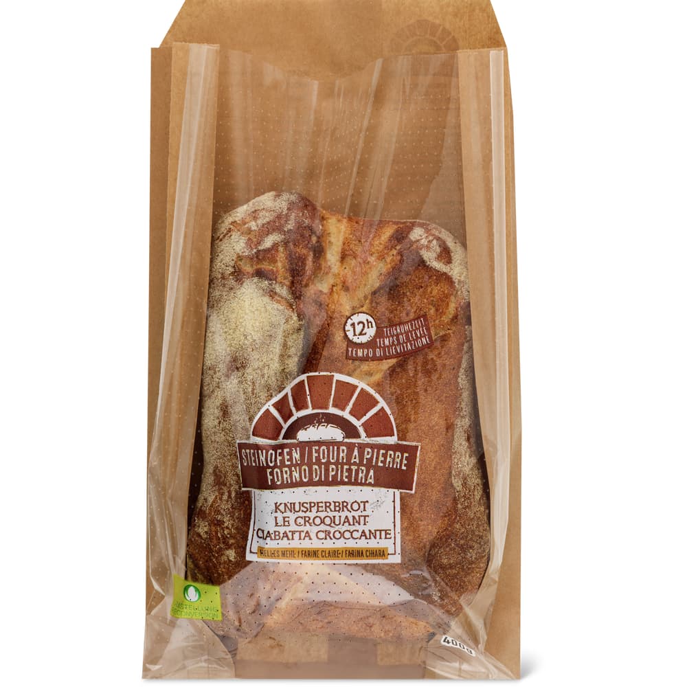 Steinofen Knusperbrot helles Mehl