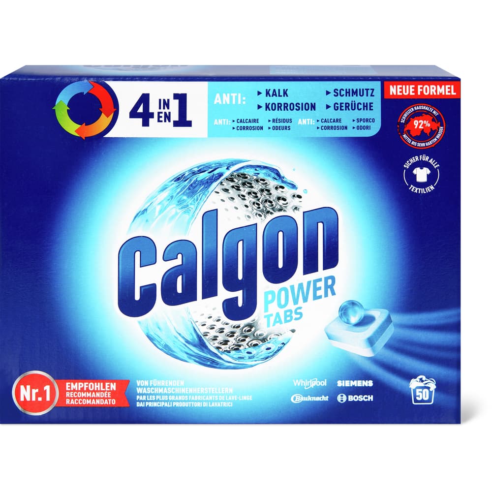 Calgon Power Tabs Anti-Kalk Tabs 50 Waschgänge