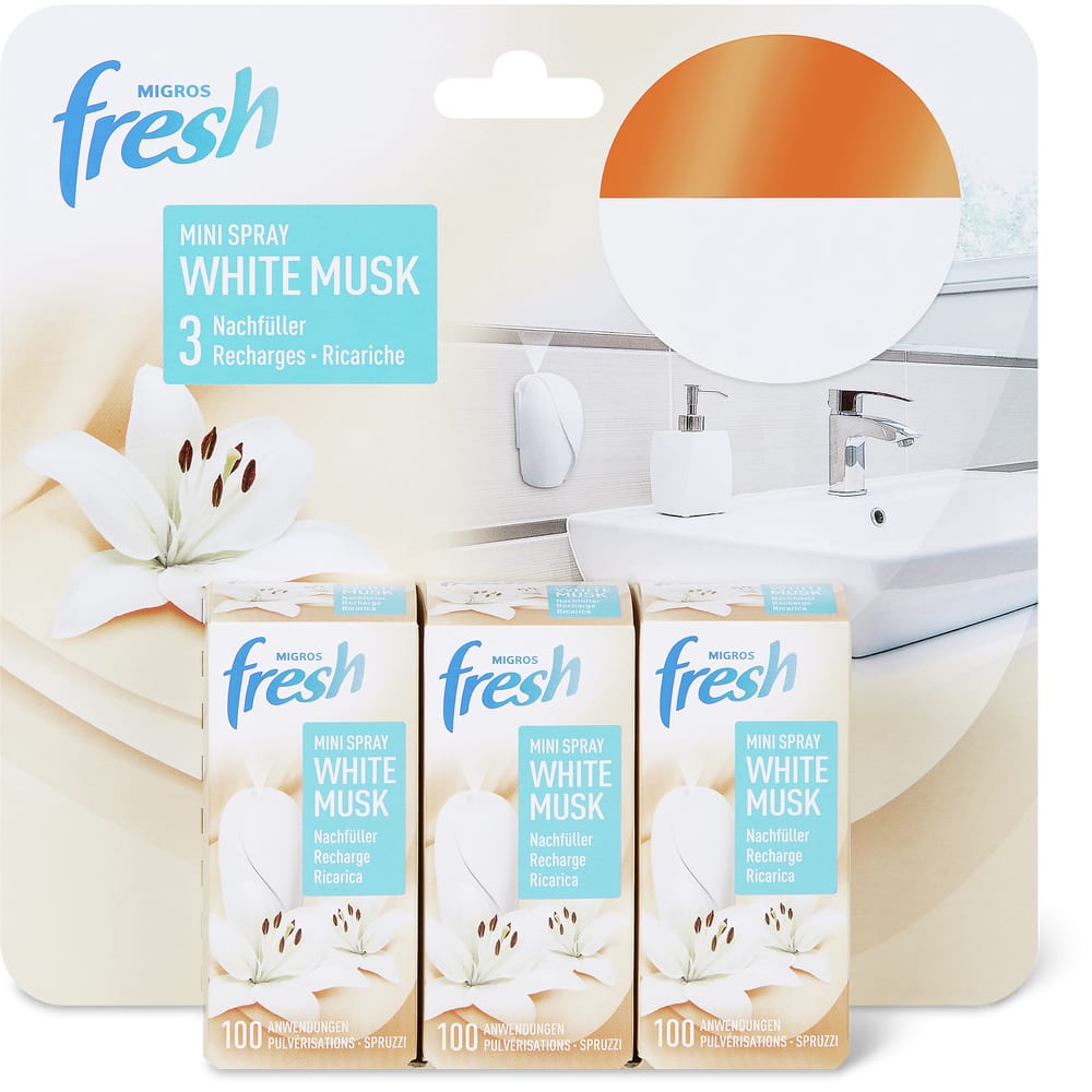 M-Fresh Mini Spray Nachfüller White Musk
