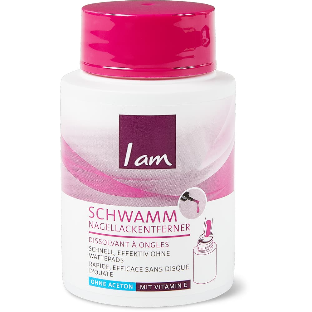 I am Nagellack-Entferner Schwamm ohne Aceton, mit Vitamin E