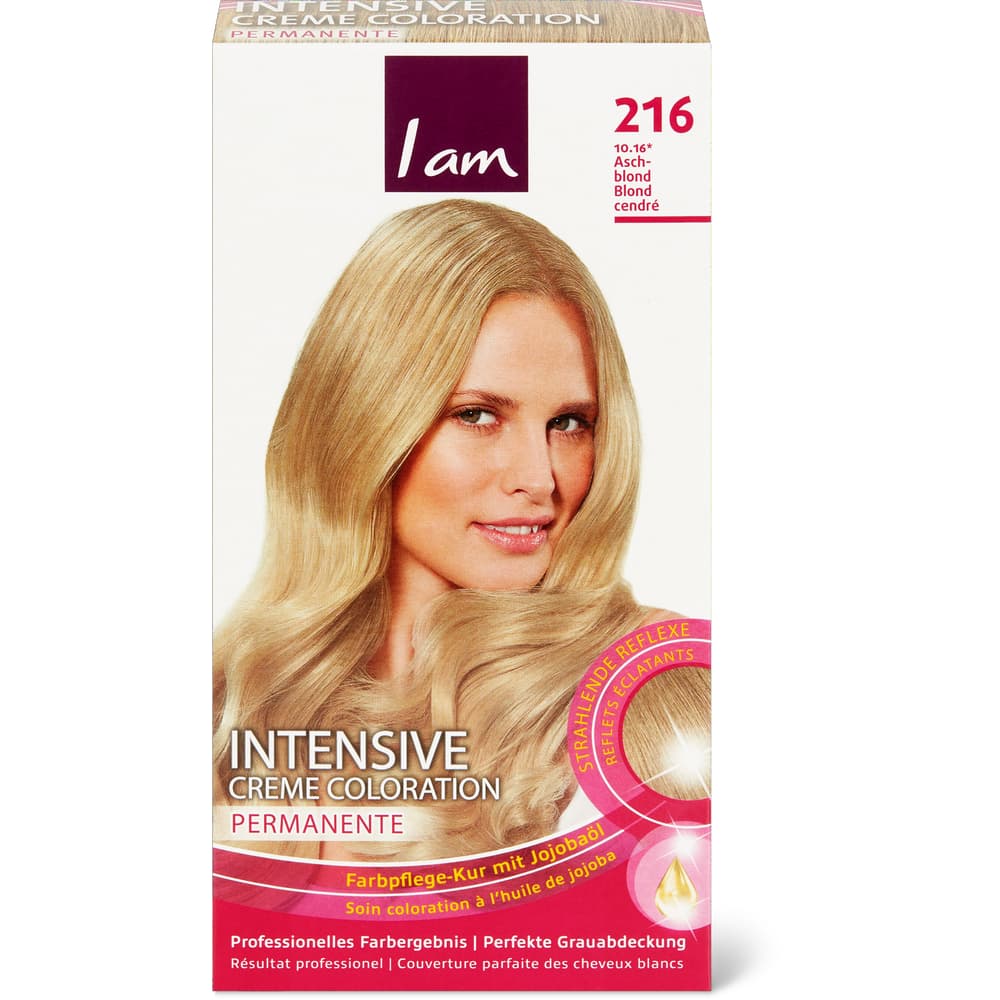 I am Coloration 216 Aschblond, permanent