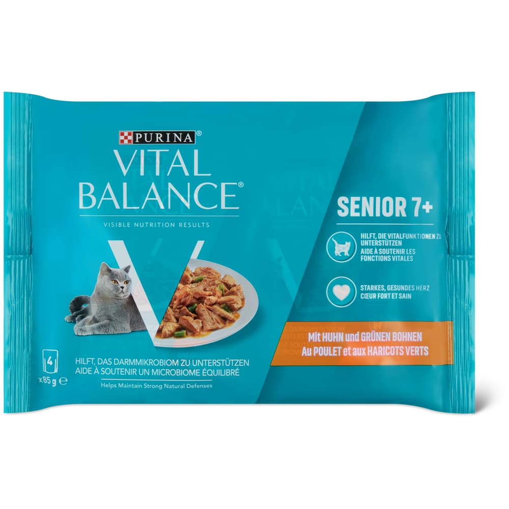 Vital Balance Senior Häppchen in Sauce Huhn & grünen Bohnen