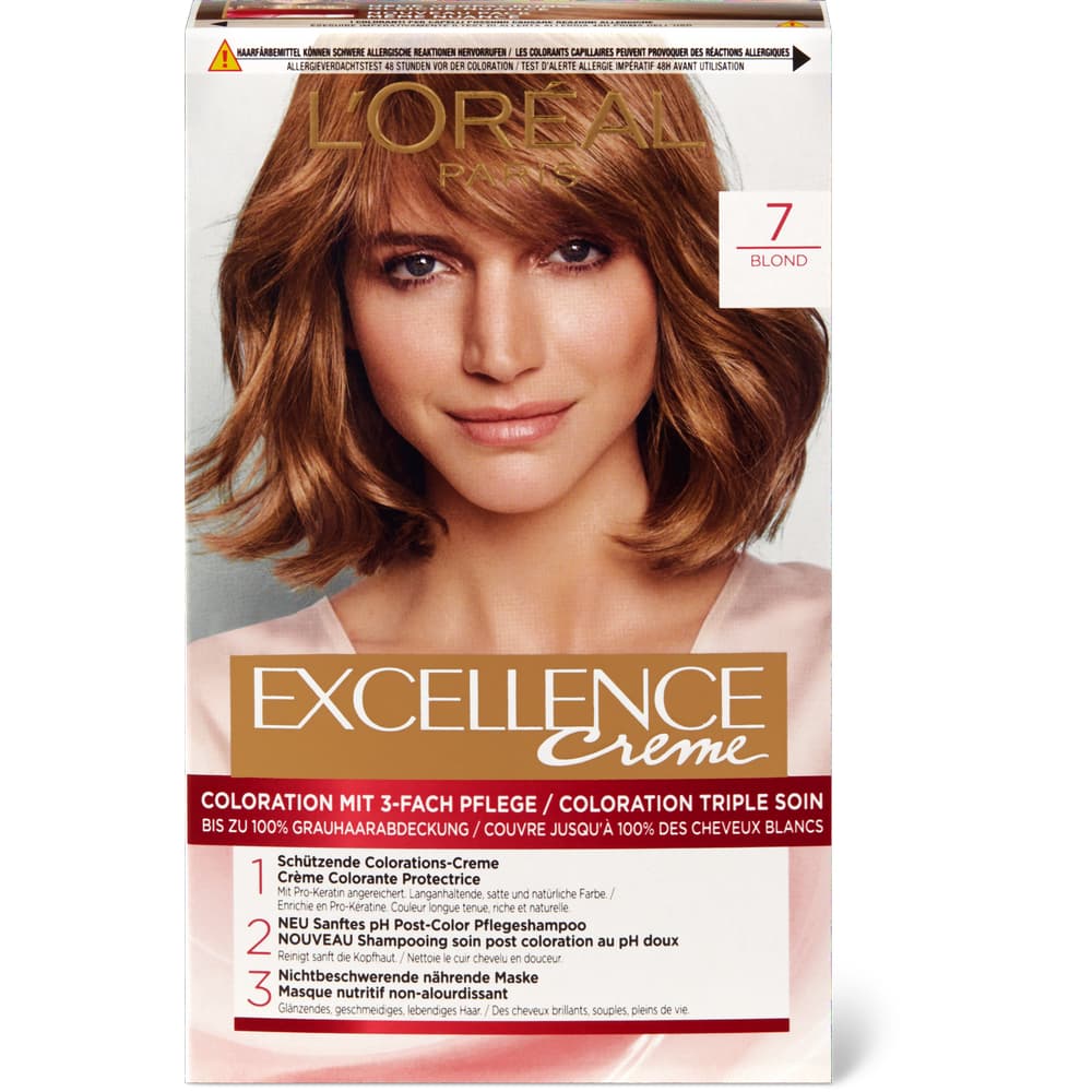 L'Oréal Paris Excellence Creme Dauerhafte Haarfarbe 7 Blond