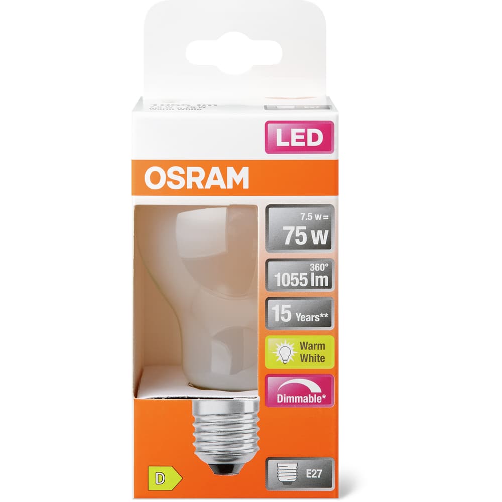 Osram Led Leuchtmittel SST CL A75 KLAR E27 DIM - 75W