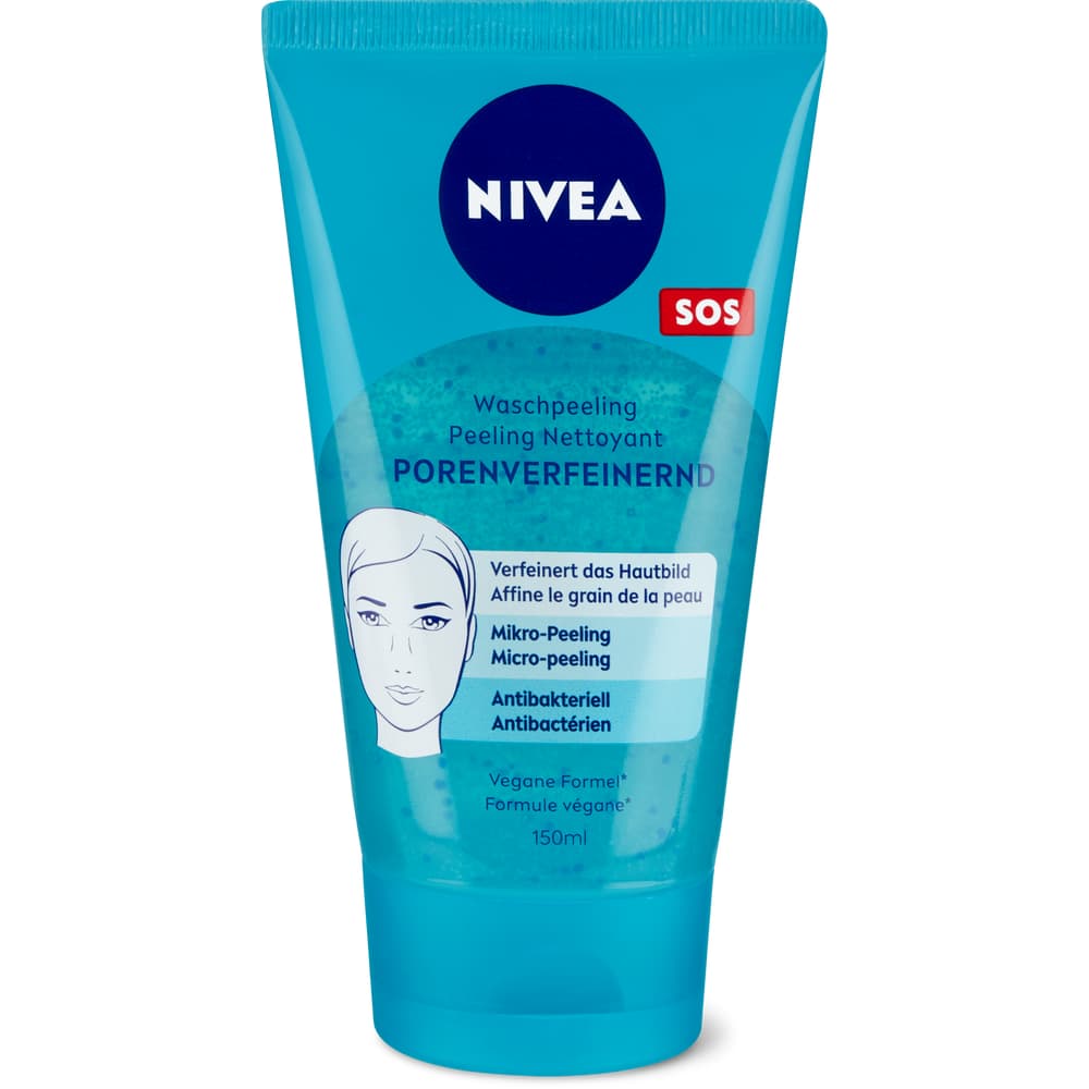 Nivea Porenverfeinerndes Waschpeeling Pure effect
