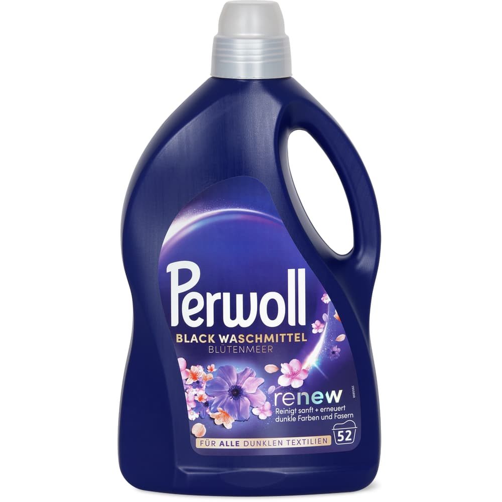Perwoll Renew Black Blutenmeer Flüssigwaschmittel 52 Waschgänge