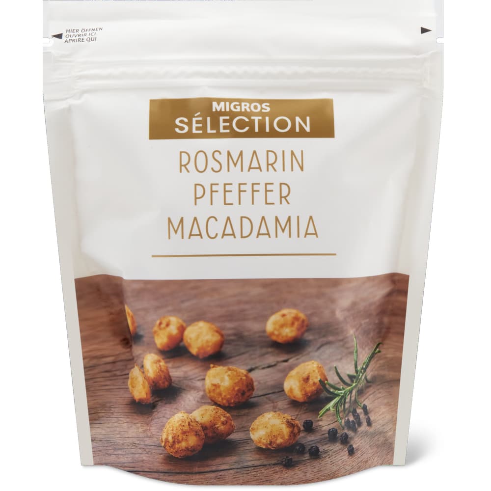 Sélection Macadamia Nüsse Rosmarin Pfeffer