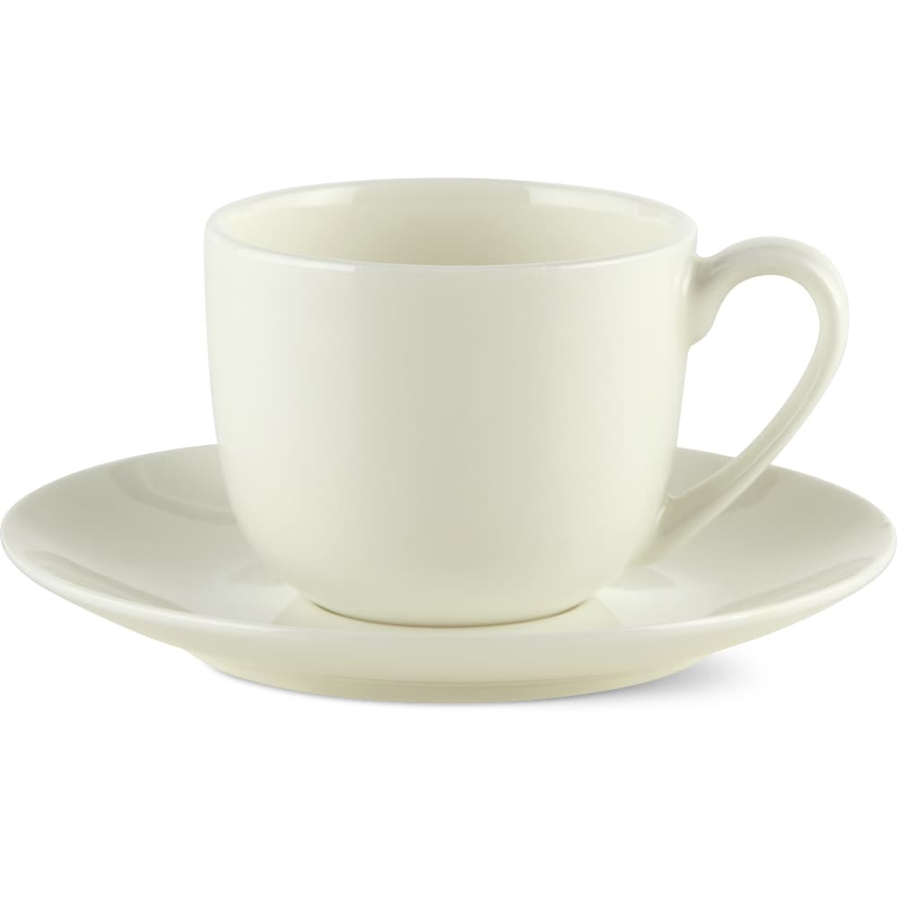 Migros Kitchen & Co. Espressotasse mit Untertasse weiss, 80ml