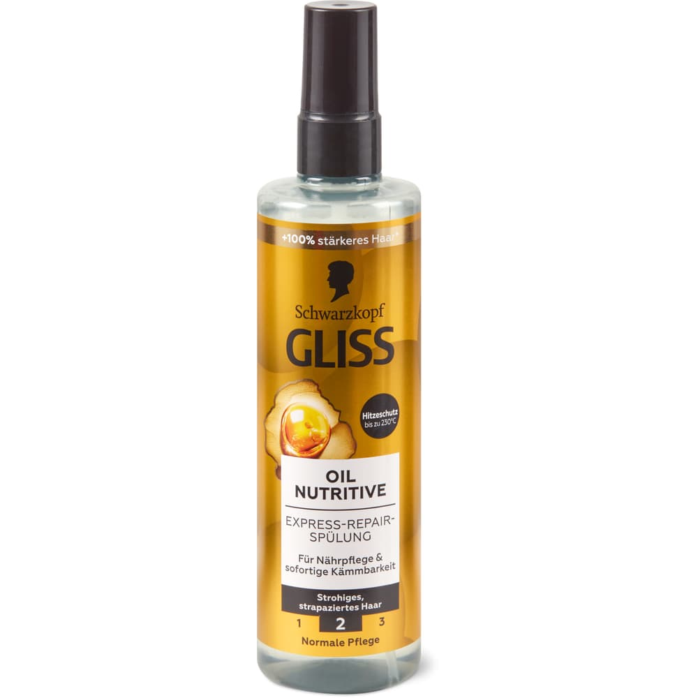 Schwarzkopf Gliss Oil Nutritive Haarkur ohne ausspülen Strohiges, strapaziertes Haar