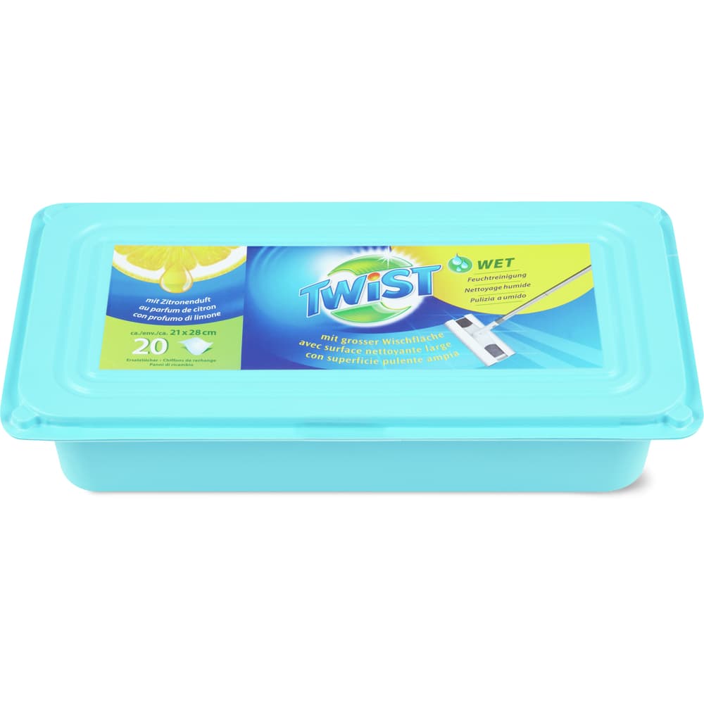 Twist WET Feuchtreiningungstücher Zitrone