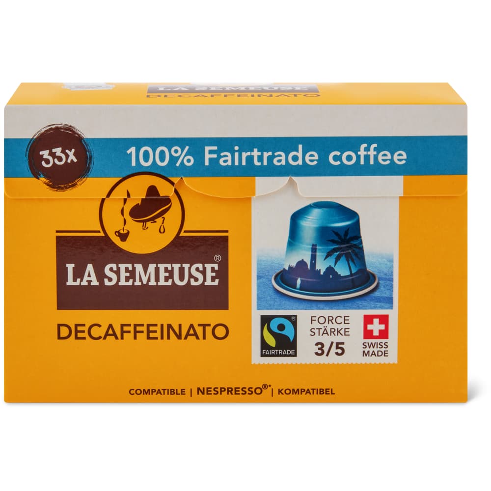 La Semeuse Fairtrade Kaffee-Kapseln aus Aluminium Decaffeinato