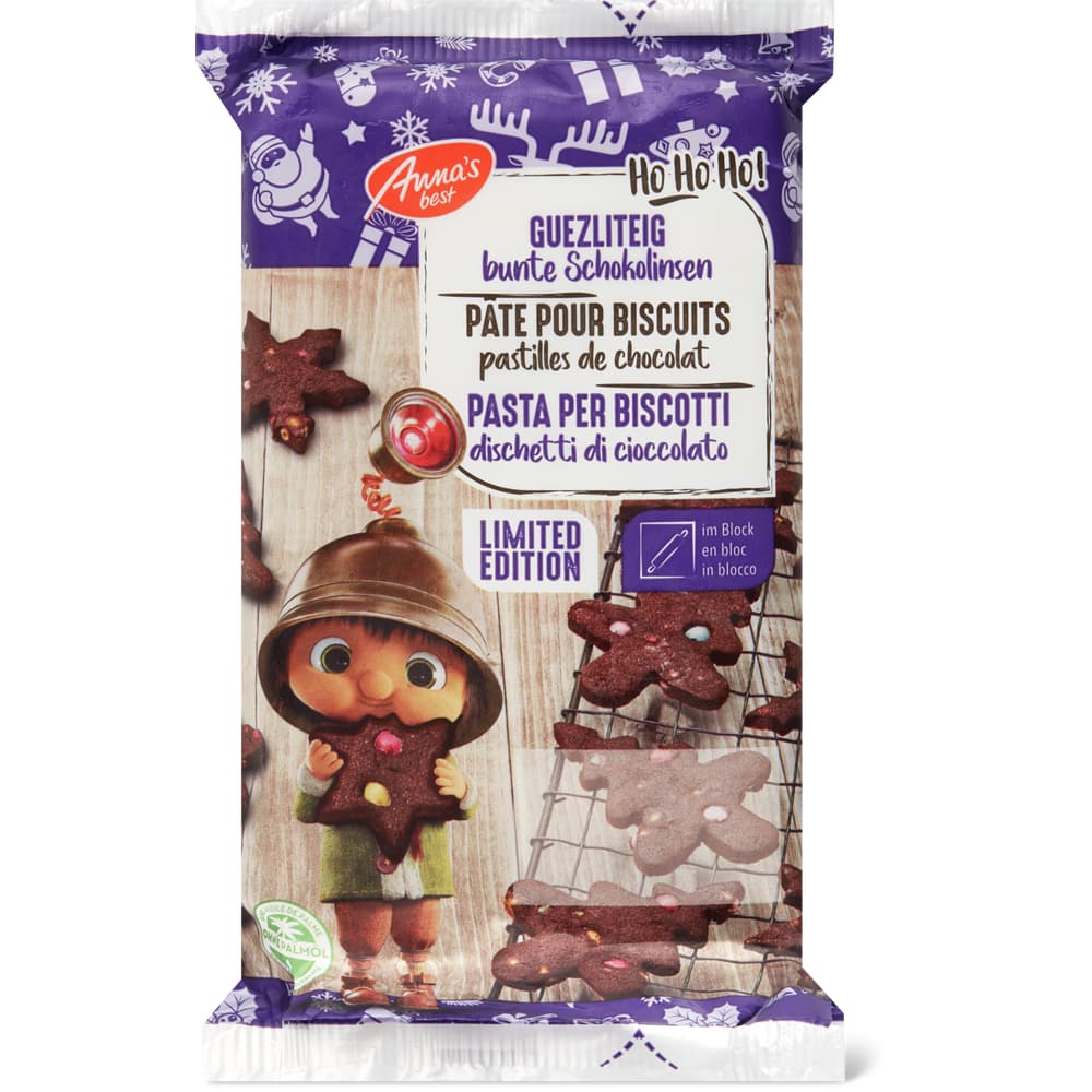 Anna's Best Guetzliteig Bunte Schokolinsen im Block