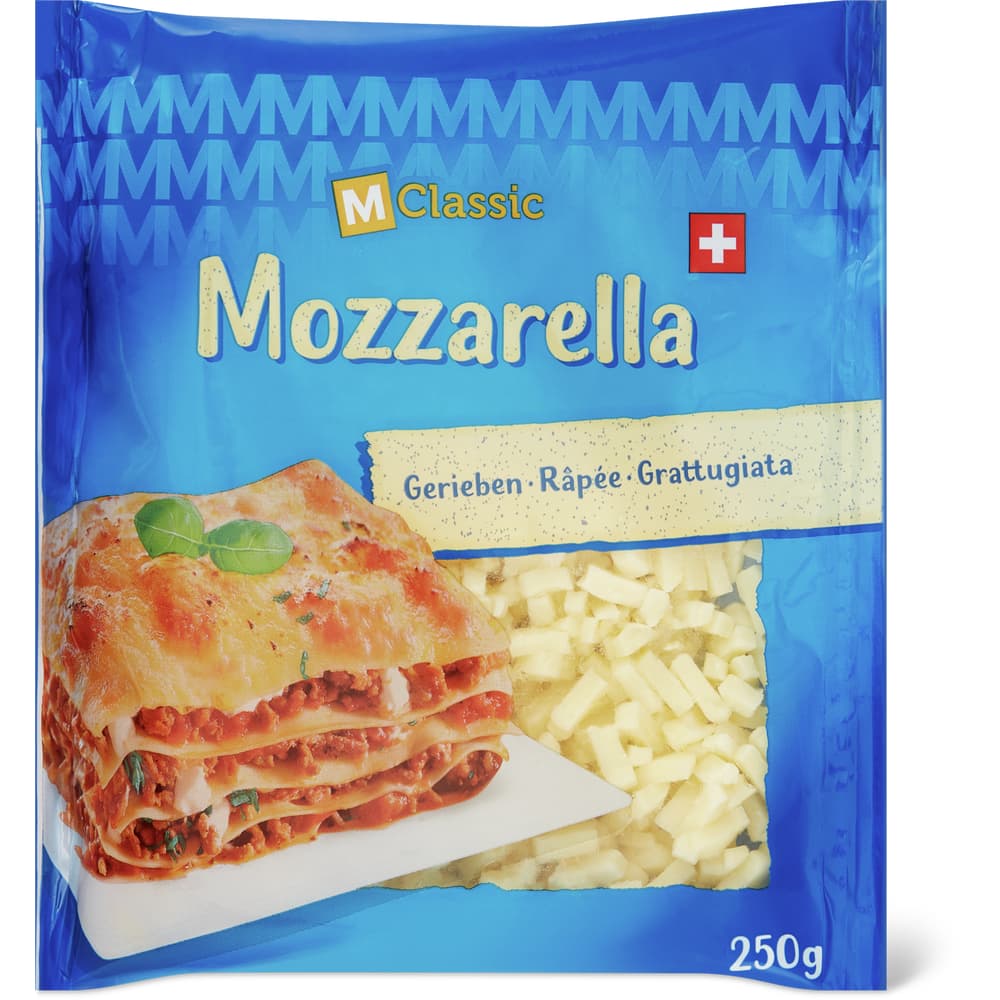 M-Classic Mozzarella gerieben